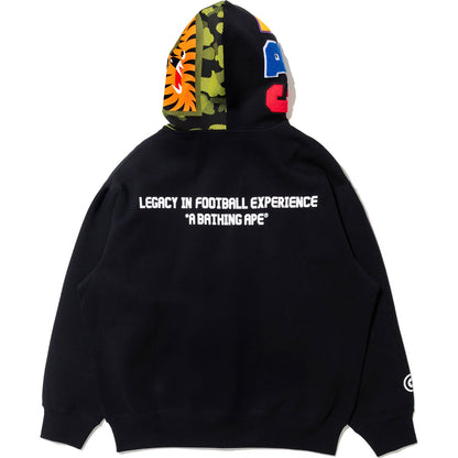 BAPE X CR7 LIFE LOGO RELAXED FIT SHARK FULL ZIP HOODIE #2 MENS