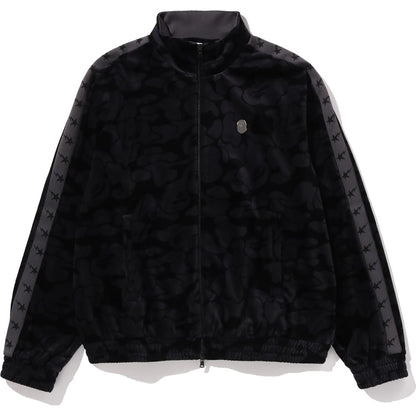 SOLID CAMO VELOUR METAL ONE POINT RELAXED FIT TRACK JACKET MENS
