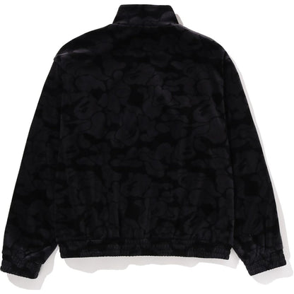 SOLID CAMO VELOUR METAL ONE POINT RELAXED FIT TRACK JACKET MENS