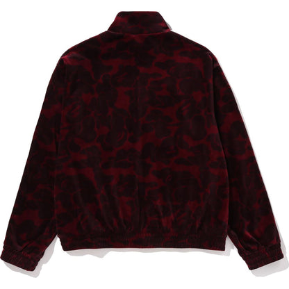 SOLID CAMO VELOUR METAL ONE POINT RELAXED FIT TRACK JACKET MENS