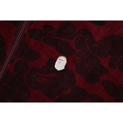 SOLID CAMO VELOUR METAL ONE POINT RELAXED FIT TRACK JACKET MENS