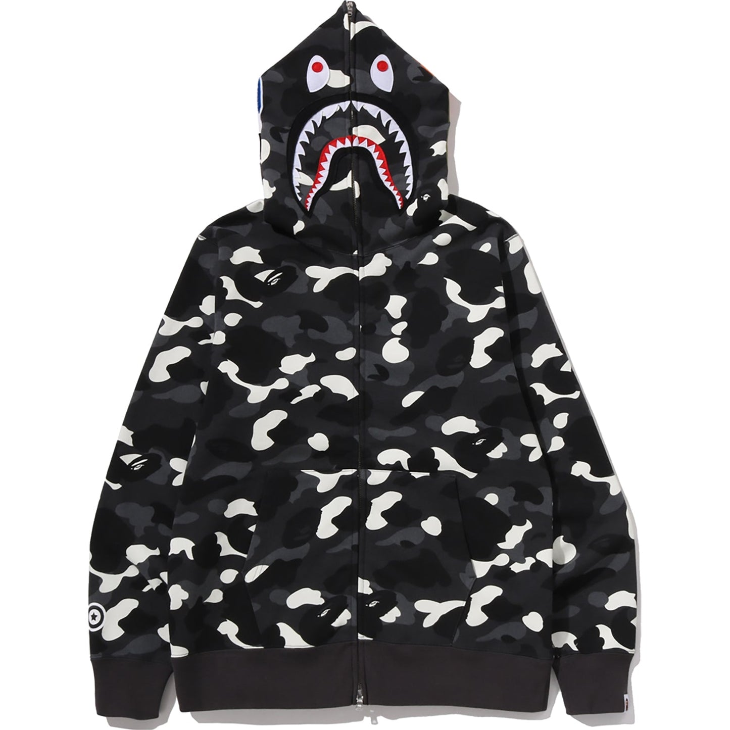 CITY CAMO SHARK REGULAR FIT FULL ZIP HOODIE MENS