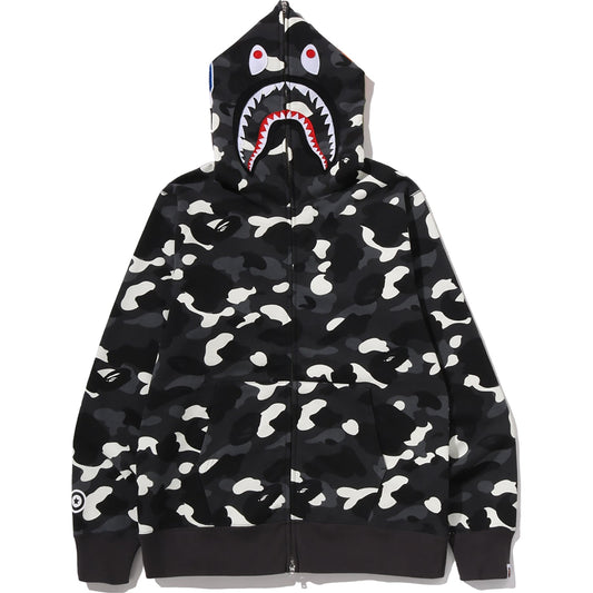 CITY CAMO SHARK REGULAR FIT FULL ZIP HOODIE MENS
