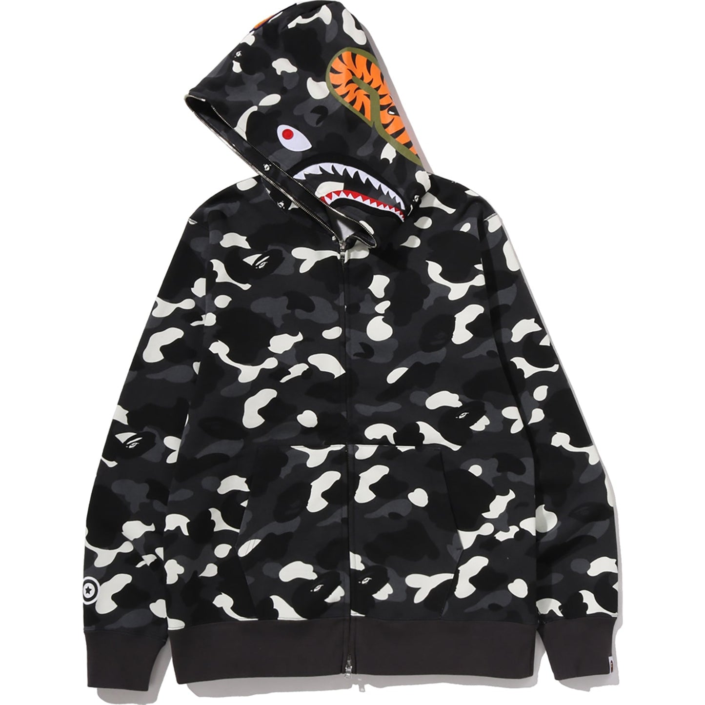 CITY CAMO SHARK REGULAR FIT FULL ZIP HOODIE MENS