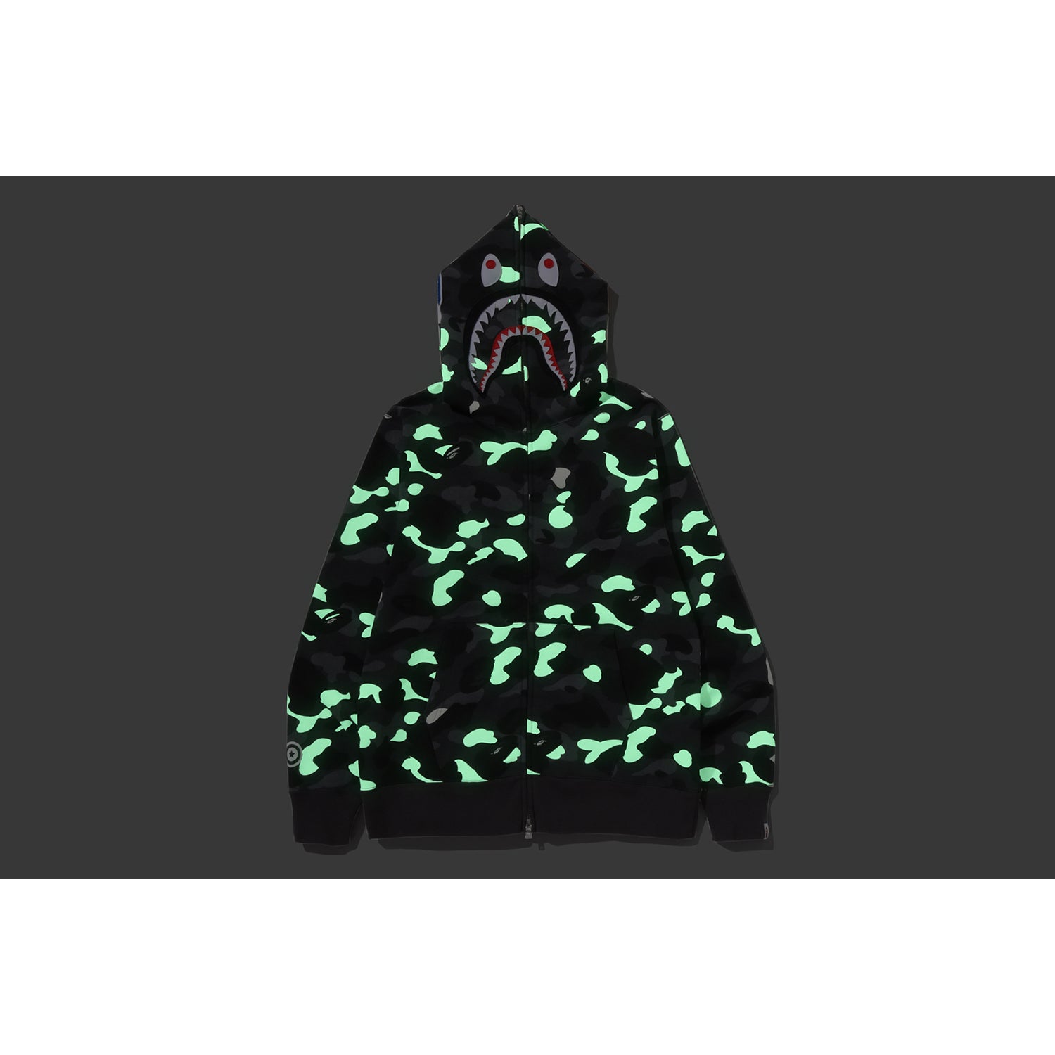 CITY CAMO SHARK REGULAR FIT FULL ZIP HOODIE MENS