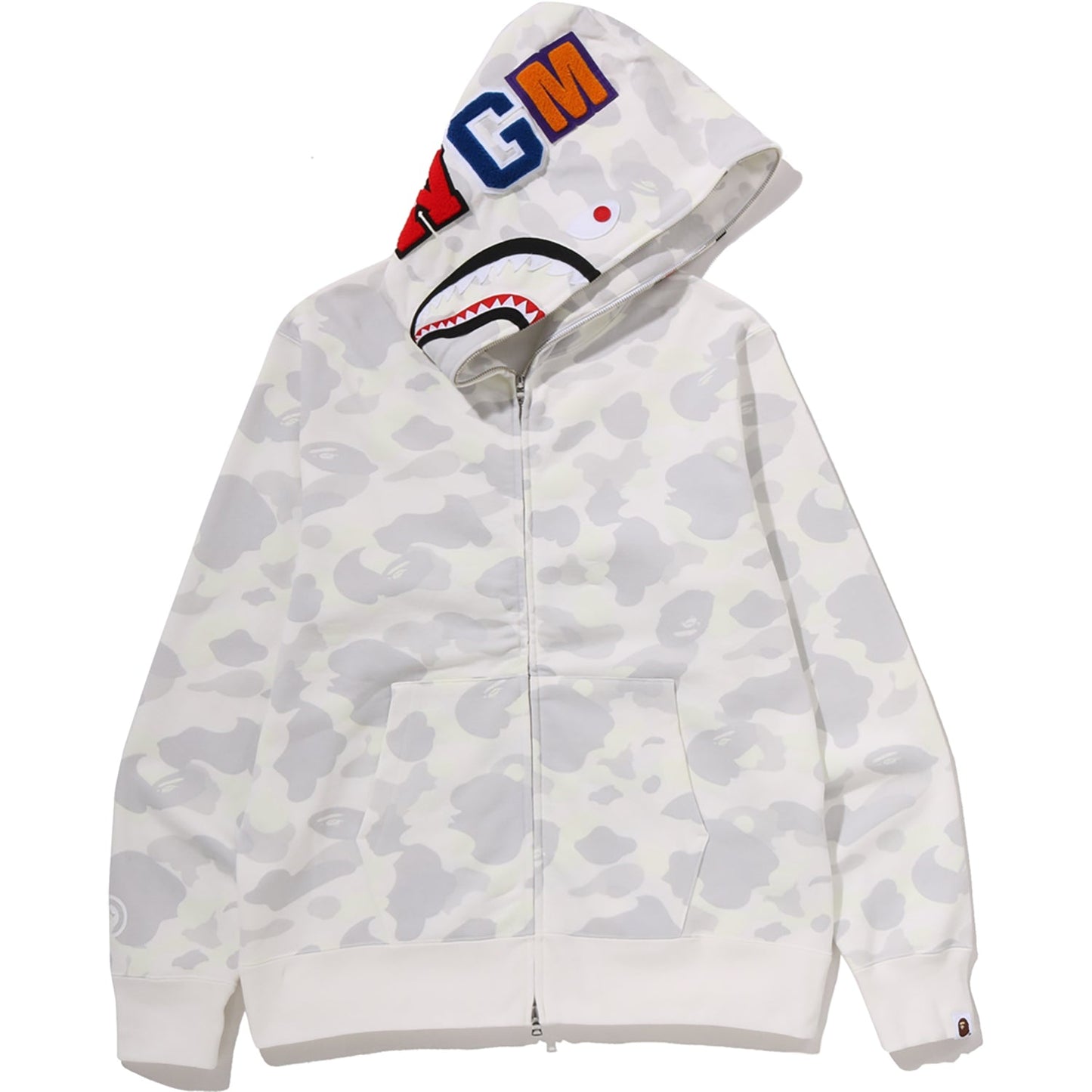 CITY CAMO SHARK REGULAR FIT FULL ZIP HOODIE MENS