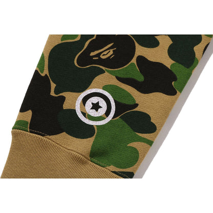 ABC CAMO CRYSTAL STONE SHARK CROPPED FULL ZIP HOODIE LADIES