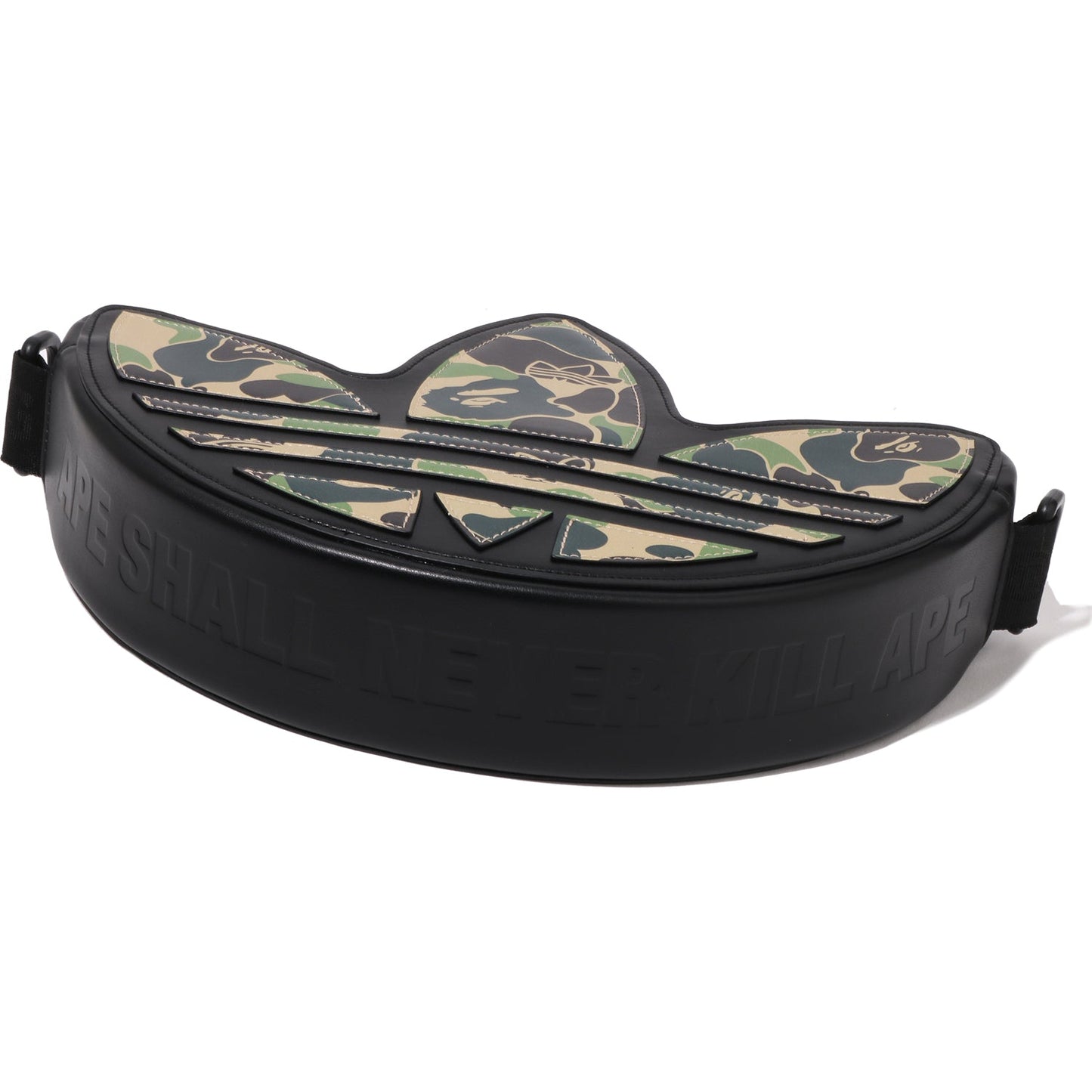BAPE X ADIDAS CAMO TREFOIL SHOULDER BAG MENS