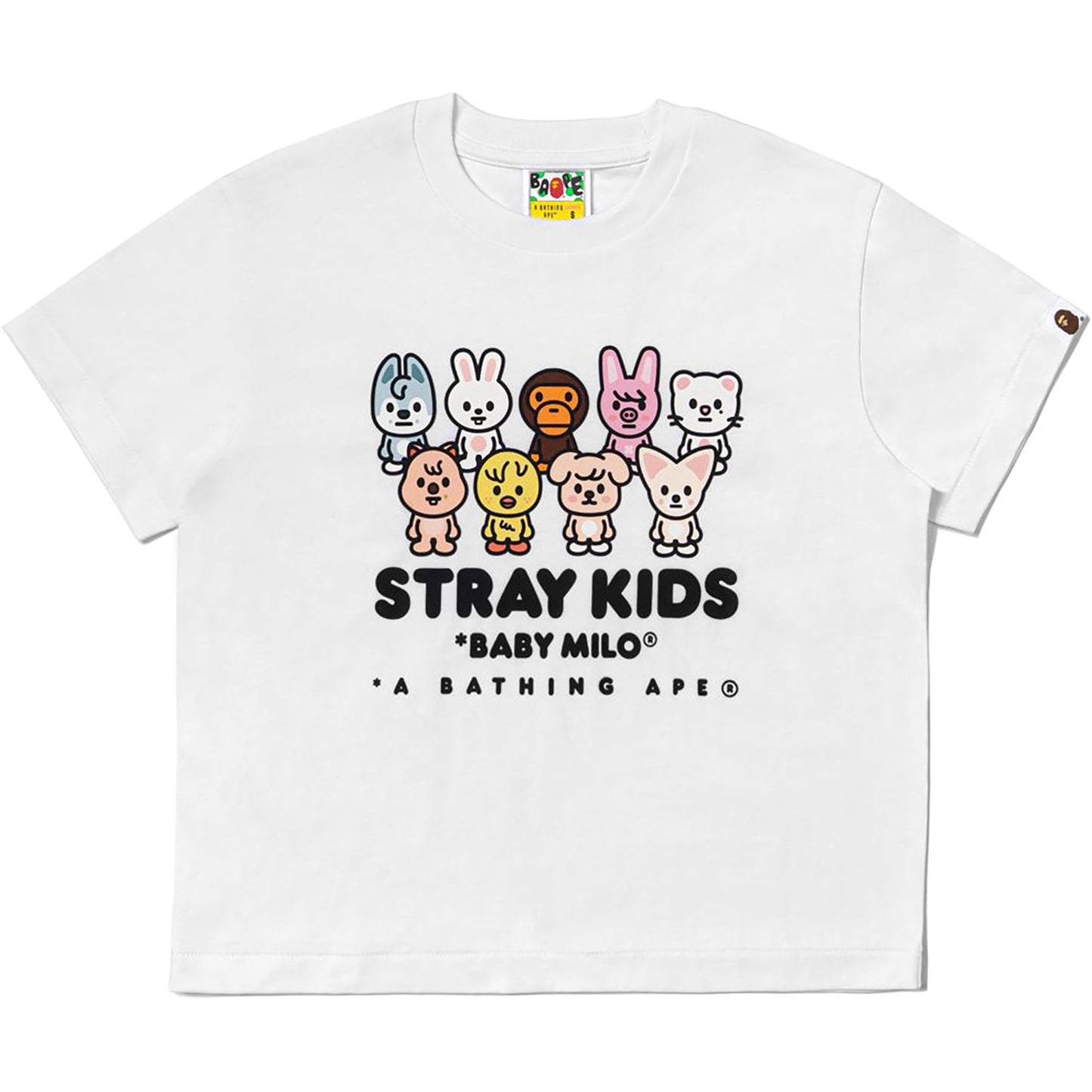 BAPE X STRAYKIDS BABY MILO WITH SKZOO FAMILY RELAXED FIT TEE LADIES